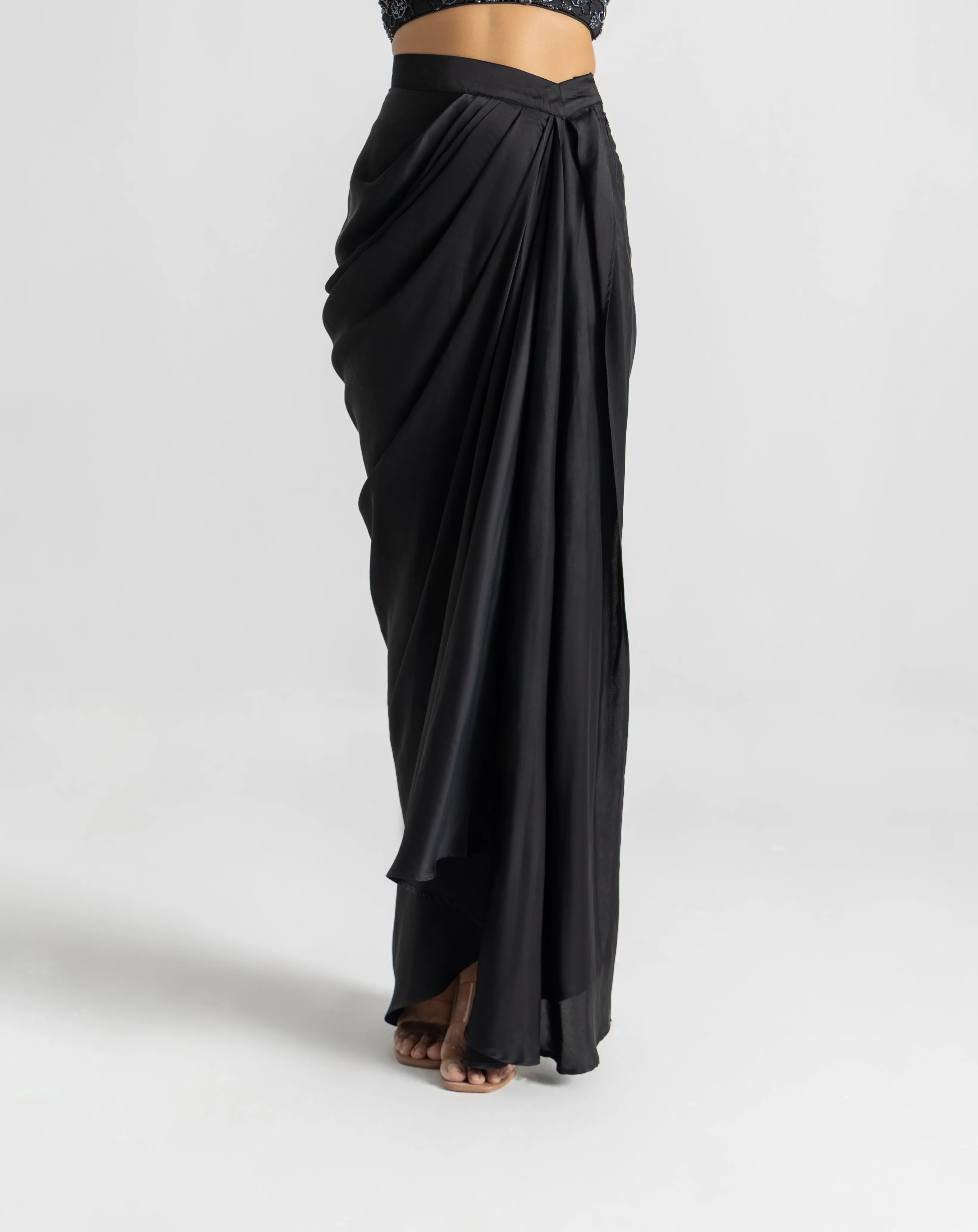 Black drape skirt - Image 2