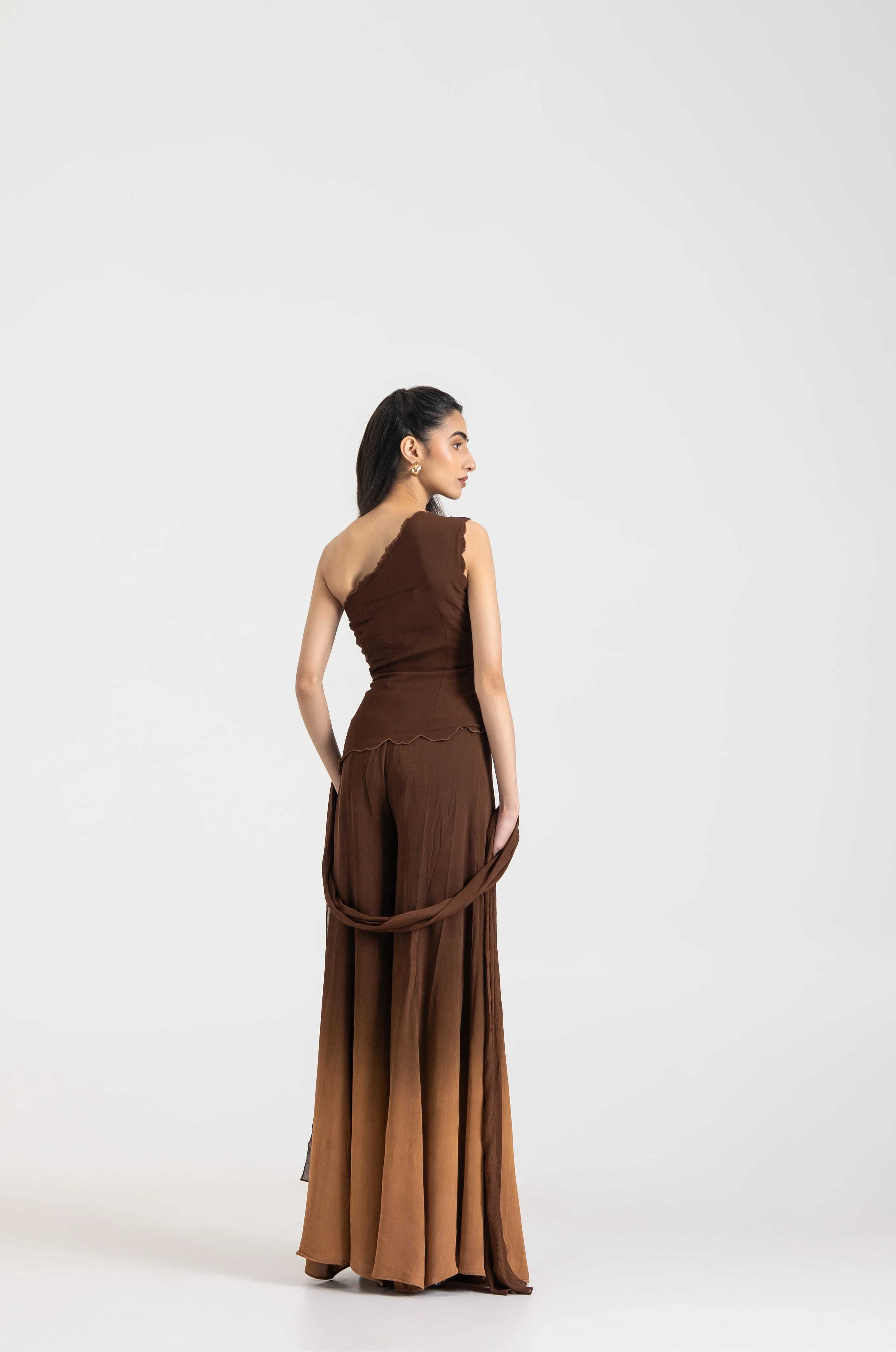Espresso sharara set - Image 6