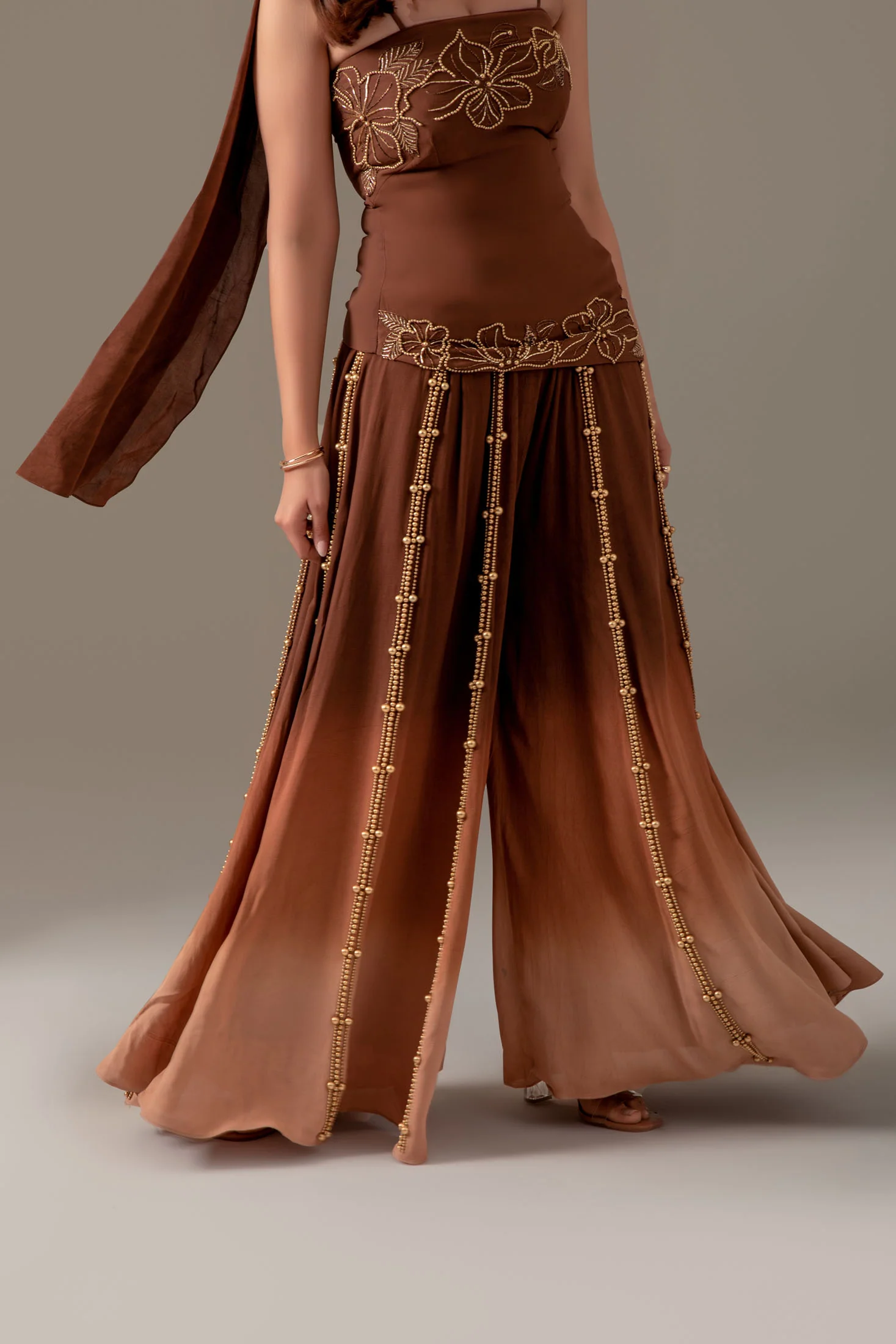 Mocha Sharara Set - Image 6