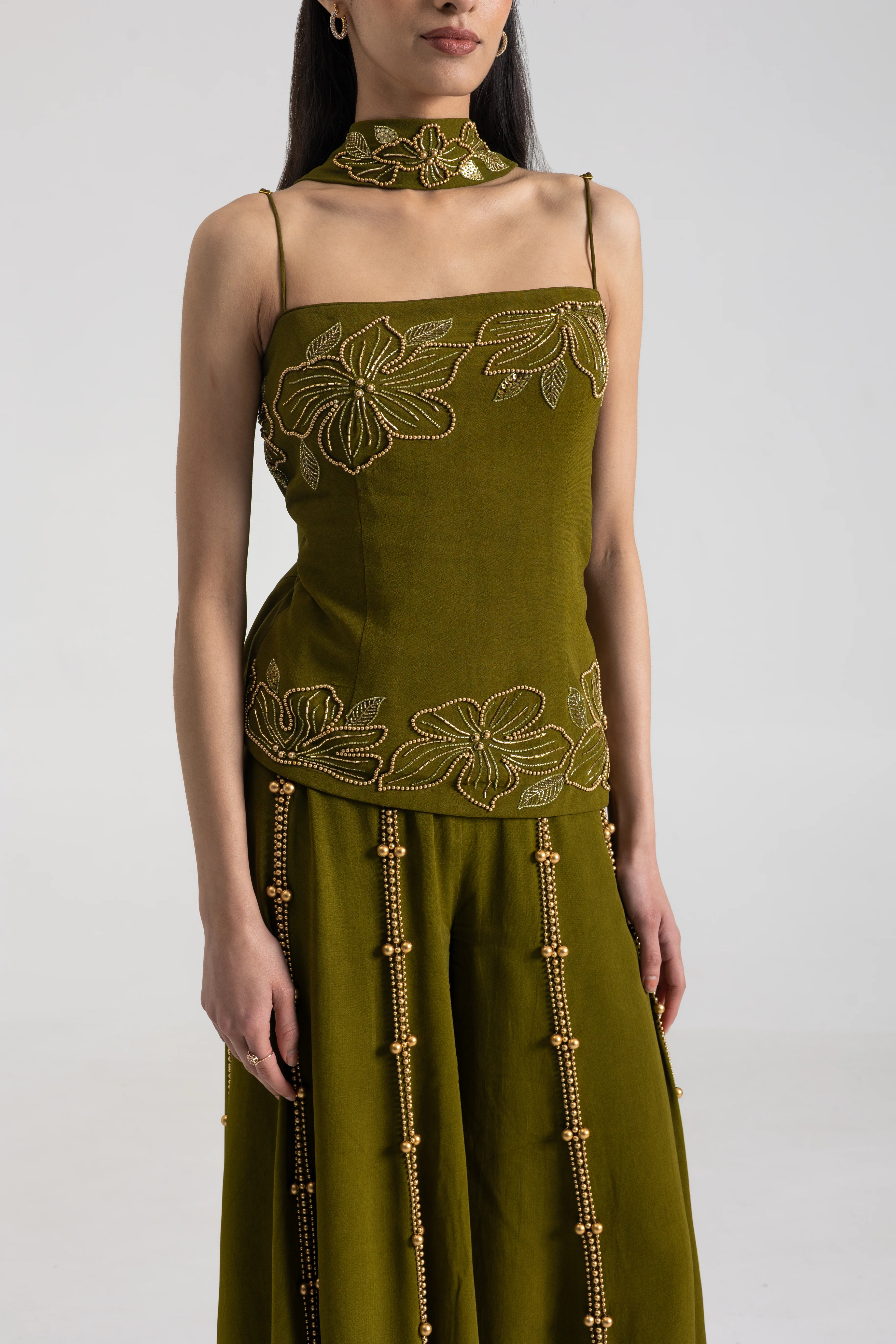 Olive Sharara set - Image 4