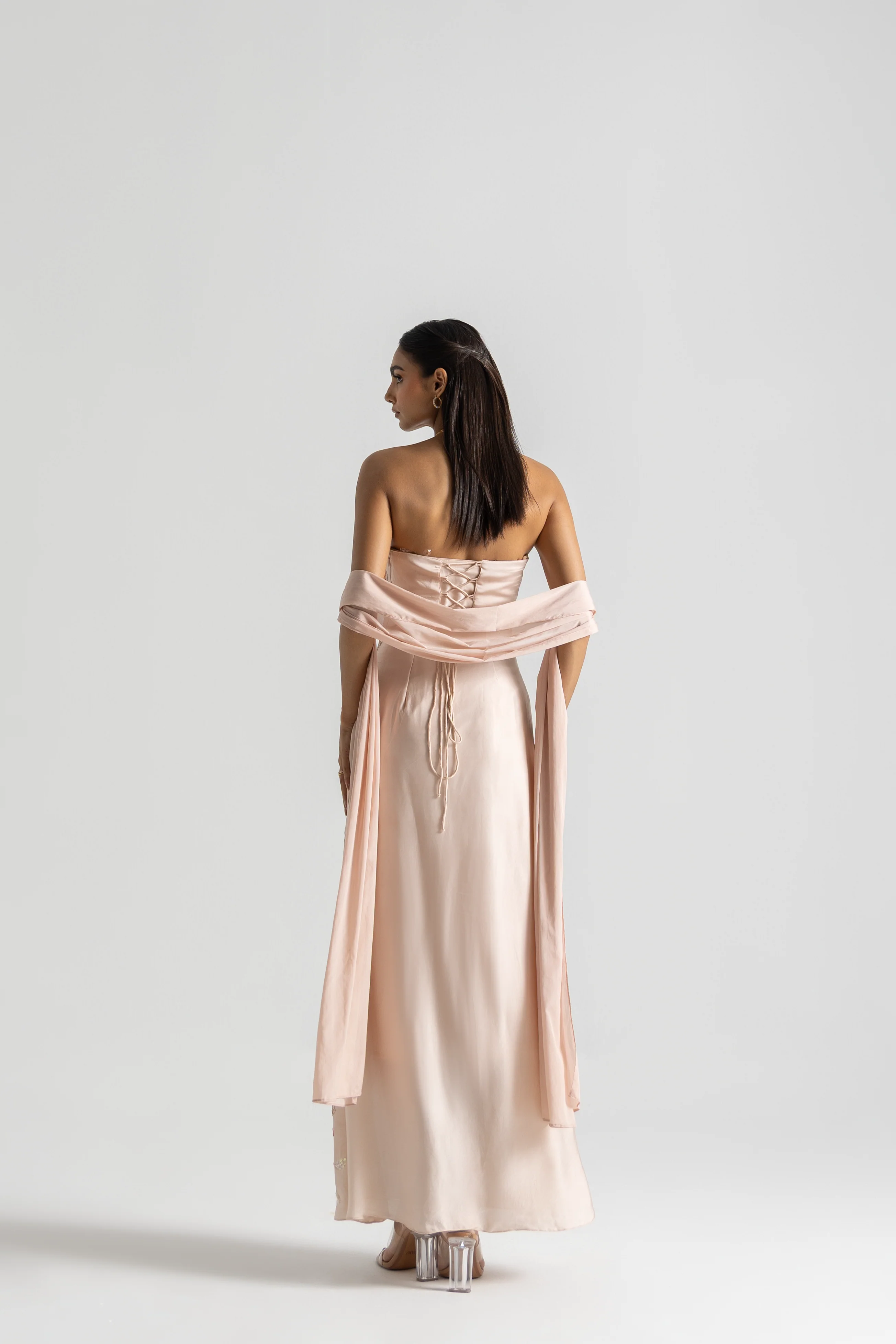 Peach Bloom Dress - Image 4