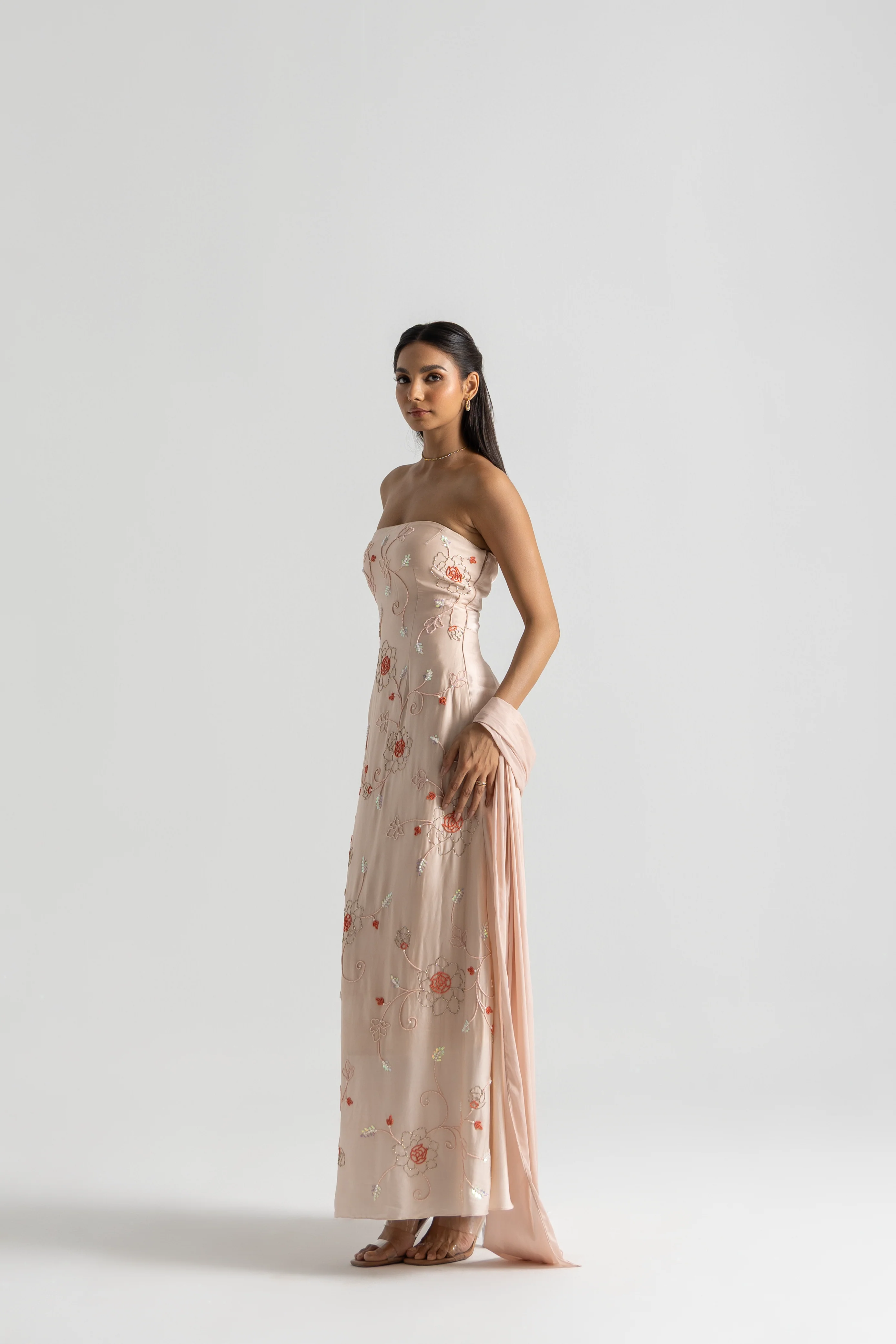 Peach Bloom Dress - Image 5