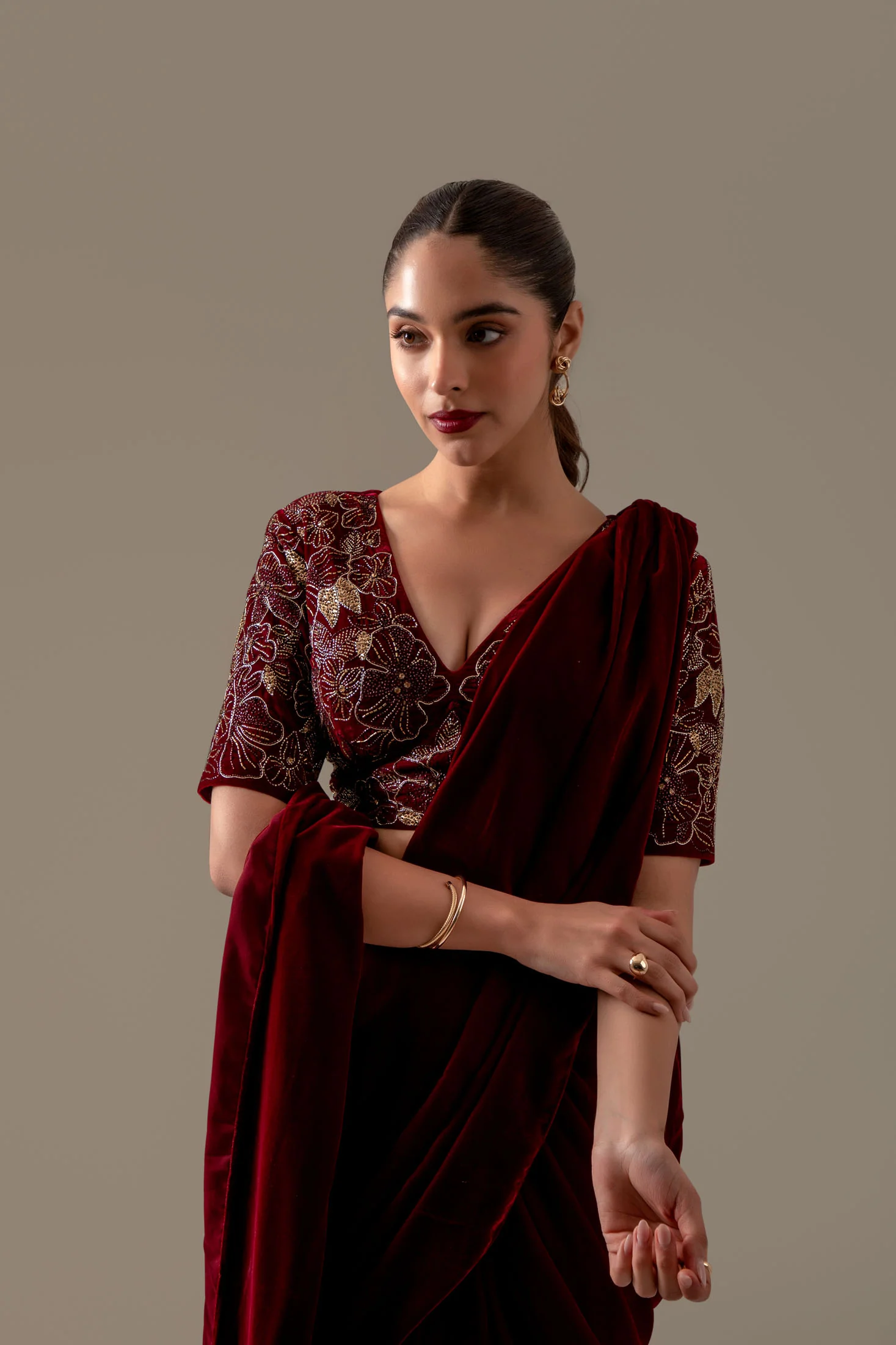 Velvet Royale Saree - Image 11
