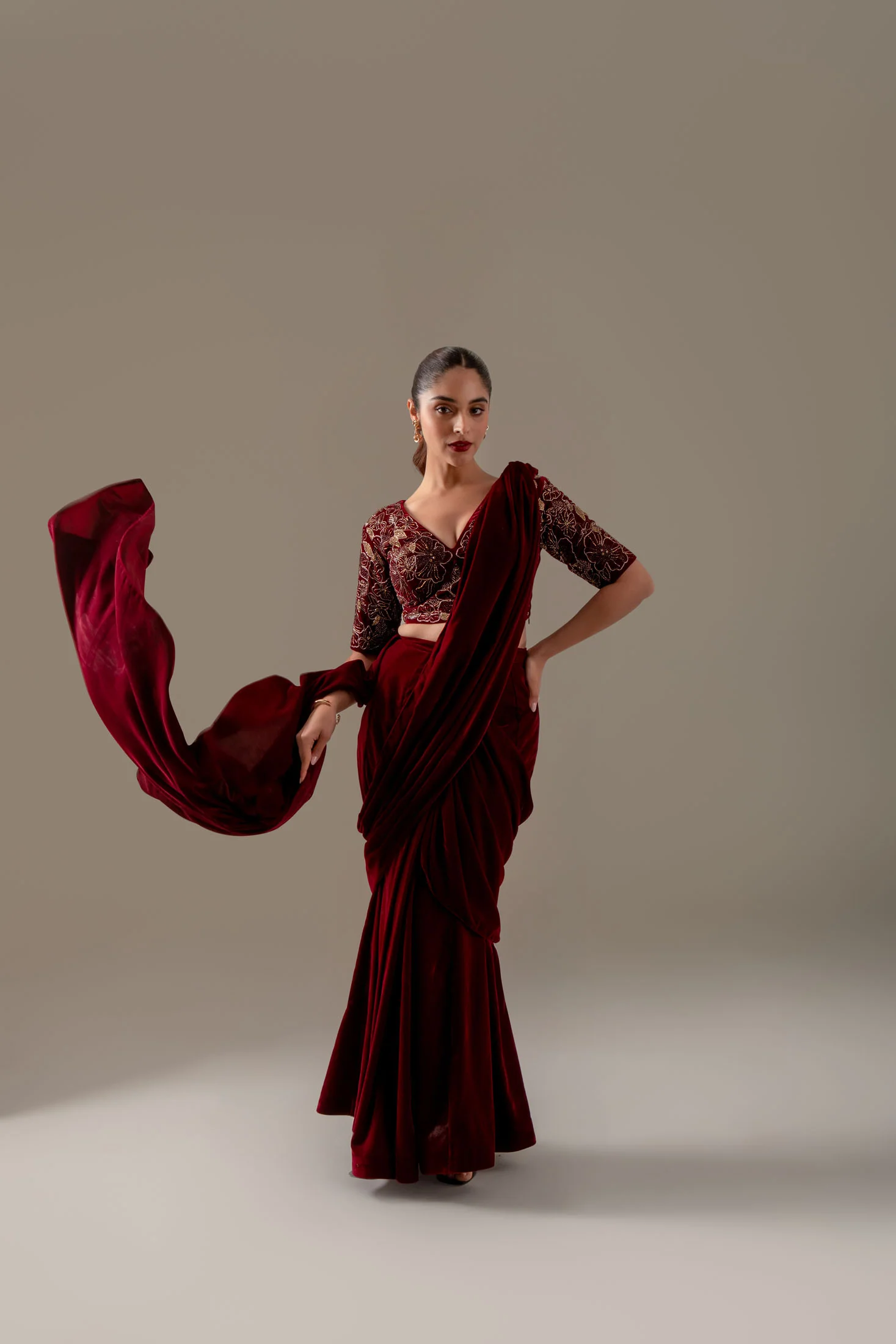Velvet Royale Saree - Image 2