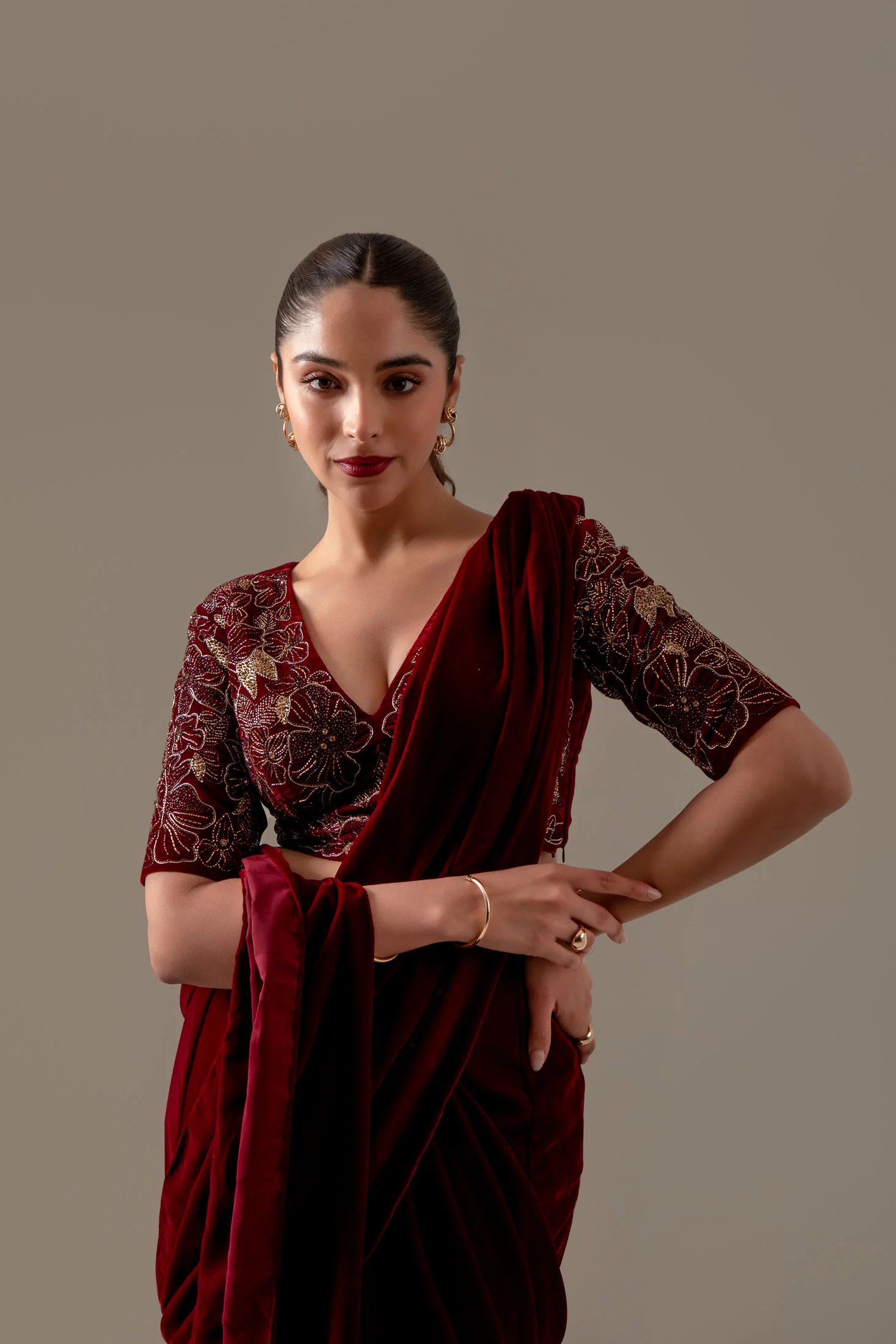 Velvet Royale Saree - Image 9